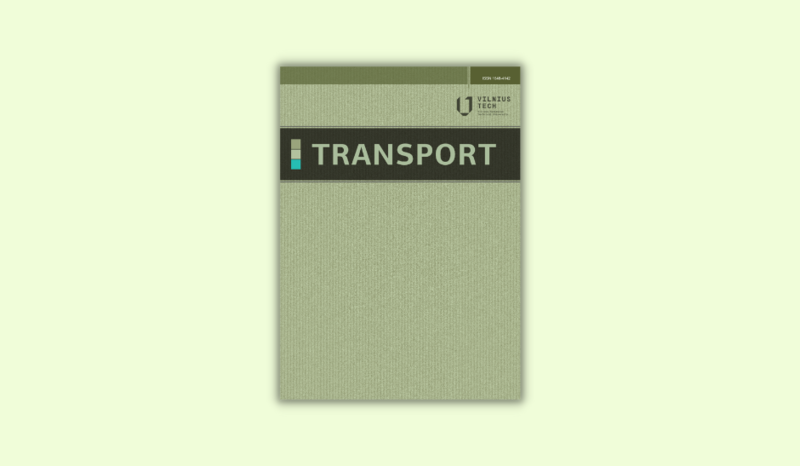 Naujas VILNIUS TECH žurnalo „Transport“ (Vol 37 No 4) numeris